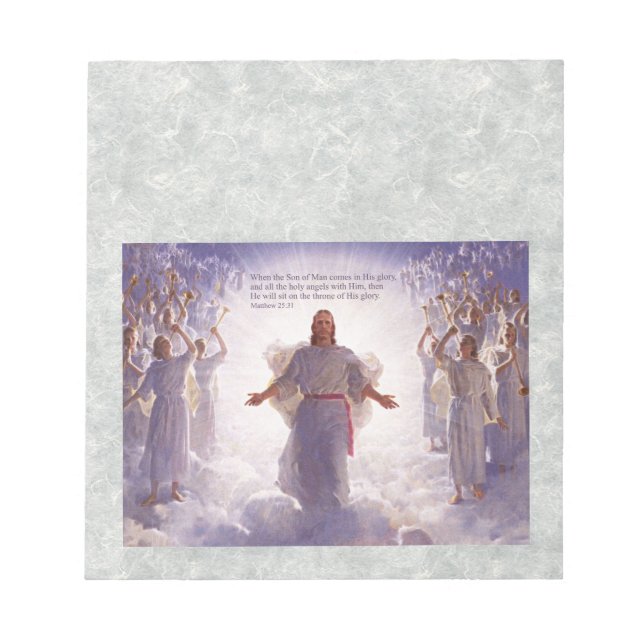 Bloc De Notas Jesús y sus ángeles 1 opciones (Frente)