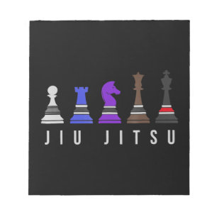 Bloc De Notas jiu jitsu entrenando ajedrez, regalo bjj con te