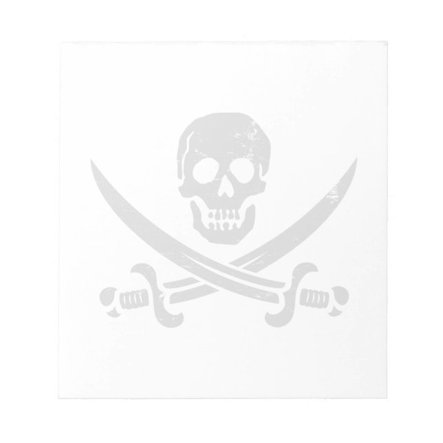 Bloc De Notas John Rackham (Calico Jack) Bandera Pirata Jolly Ro (Frente)