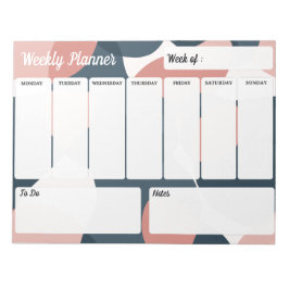 Bloc De Notas Joli Bloc-note Weekly Planner Moderne Minimaliste