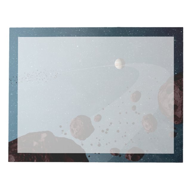 Bloc De Notas Jovian Trojans Asteroides. (Frente)