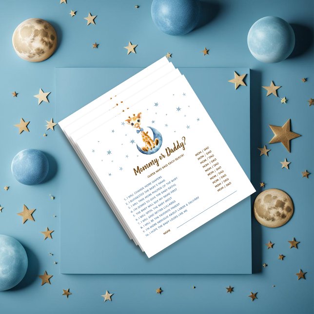 Bloc De Notas Juego de Baby Shower Adivina quién es el bebé Gira (Subido por el creador)