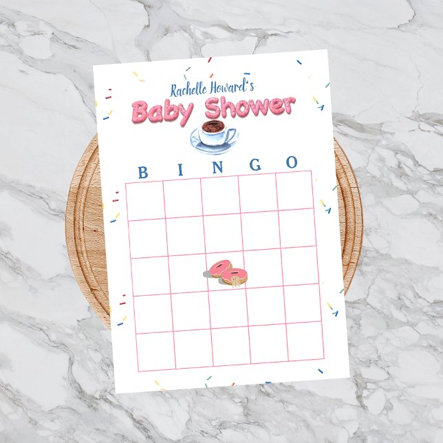 Bloc De Notas Juego de Bingo de Donut Baby Shower Sprinkles (Subido por el creador)
