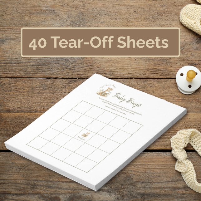 Bloc De Notas Juego de Bingo para Baby Shower Nuevo Capítulo Com (Subido por el creador)
