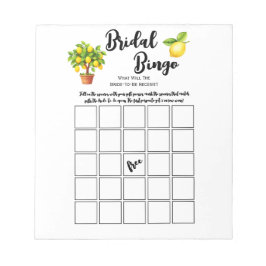 Bloc De Notas Juego de Bingo para Fiesta de Despedida de Soltera