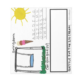 Bloc De Notas Juego de palabras para niños con swingdown diverti