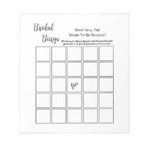 Juego mínimo de Fiesta de Bingo de ducha de novia 