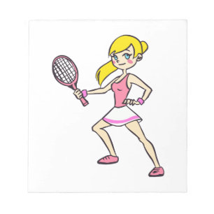 BLOC DE NOTAS JUGADOR DE TENIS