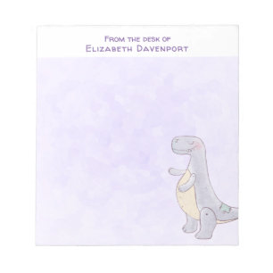 Bloc De Notas Juguete de Dinosaurio Tírannosauro Gris