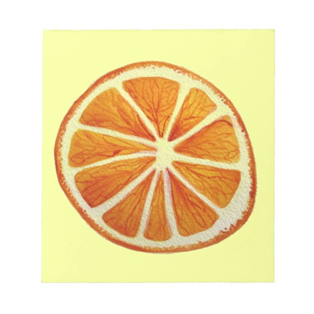 Bloc De Notas Juicoy Naranja acuarela fruta pop art (Frente)