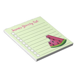 Bloc De Notas Juicy Pink Watermelon Personalized Grocery List