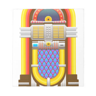 Bloc De Notas Jukebox de estilo antiguo de los años 50
