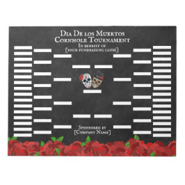 Bloc De Notas Junta de puntuación del Torneo de Cornhole Skulls