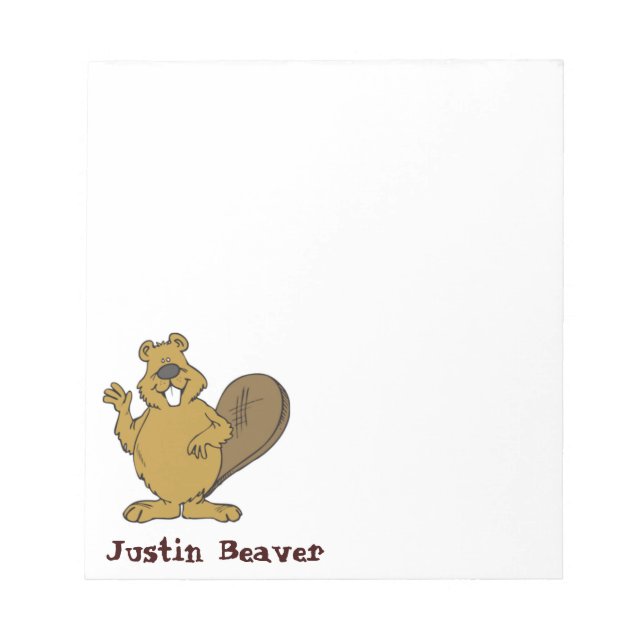 Bloc De Notas Justin Beaver Notepad (Frente)