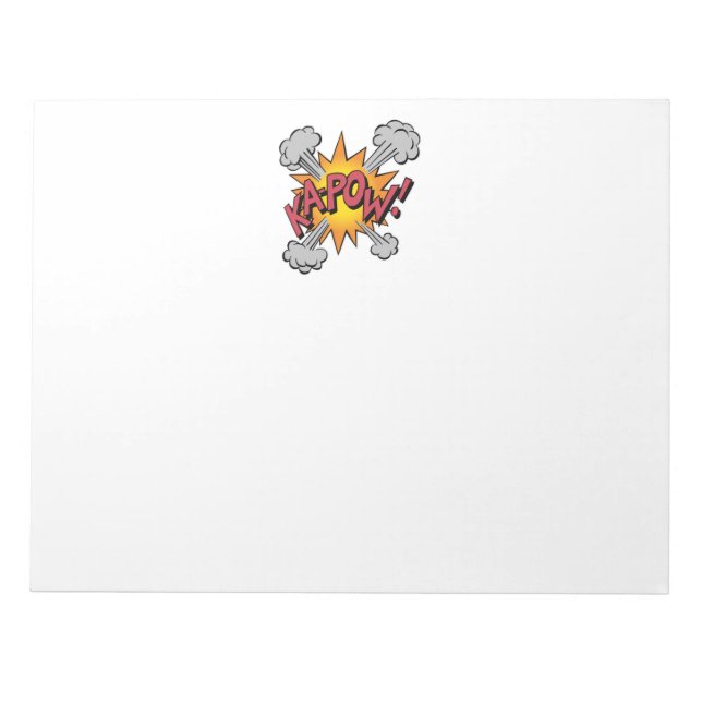 Bloc De Notas ¡KA-POW! Gráfico de historietas (Frente)