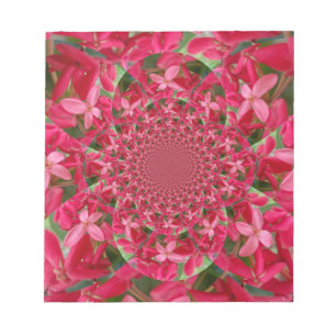 Bloc De Notas Kaleidoscope de Crimson: Arte de flores con leche 