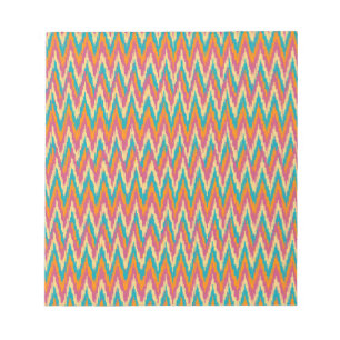 Bloc De Notas Kat Zigzag Diseño Colores de especias