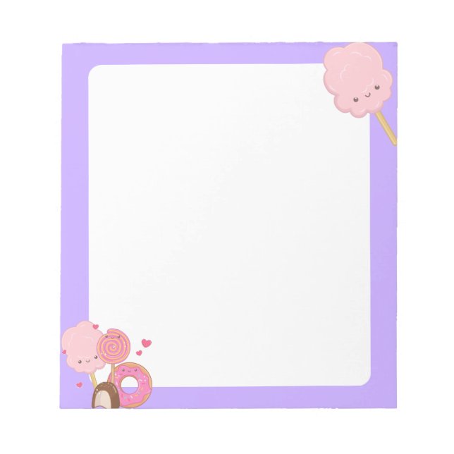 Bloc De Notas Kawaii Cotton Candy Notepad (Frente)