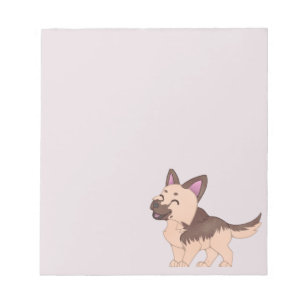 Bloc De Notas Kawaii German Shepherd Dog