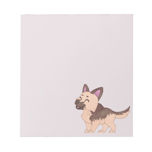 Bloc De Notas Kawaii German Shepherd Dog (Frente)