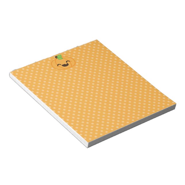 Bloc De Notas Kawaii Jack O Lantern Pumpkin Notepad (Lado Derecho)