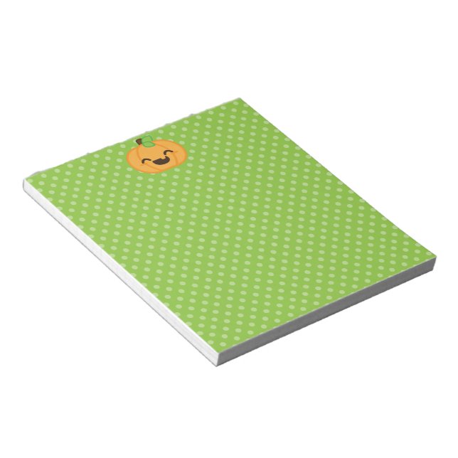 Bloc De Notas Kawaii Jack O Lantern Pumpkin Notepad (Lado Derecho)