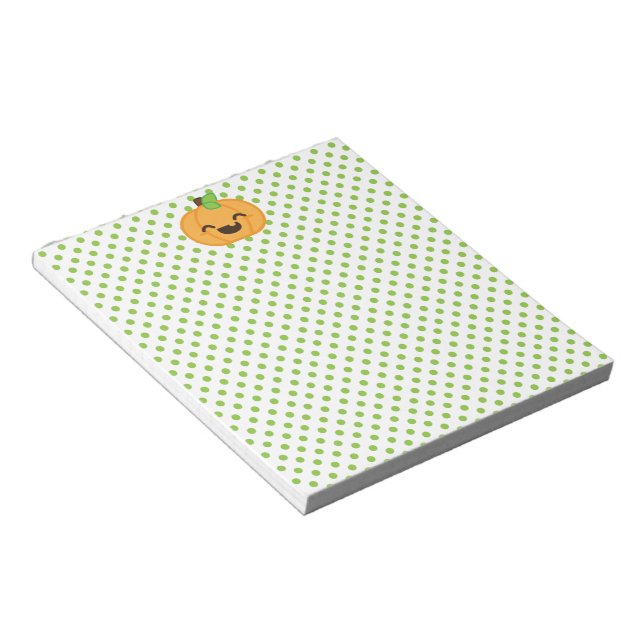 Bloc De Notas Kawaii Jack O Lantern Pumpkin Notepad (Lado Derecho)