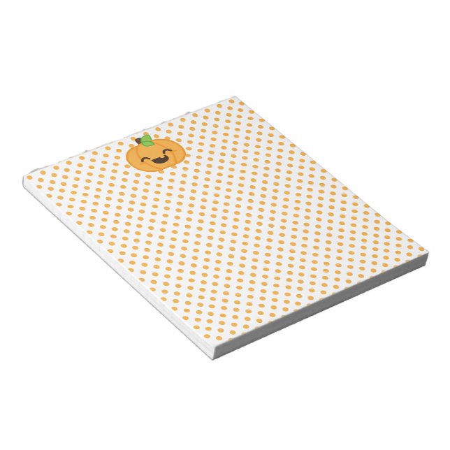Bloc De Notas Kawaii Jack O Lantern Pumpkin Notepad (Lado Derecho)