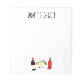 Bloc De Notas Kawaii Pho Don't Pho-Get Punny Noodles