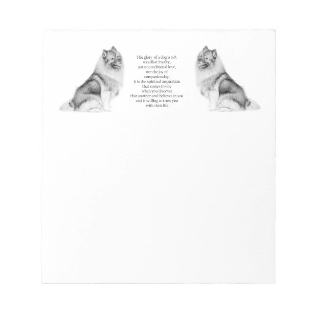 Bloc De Notas Keeshond Notepad (Frente)