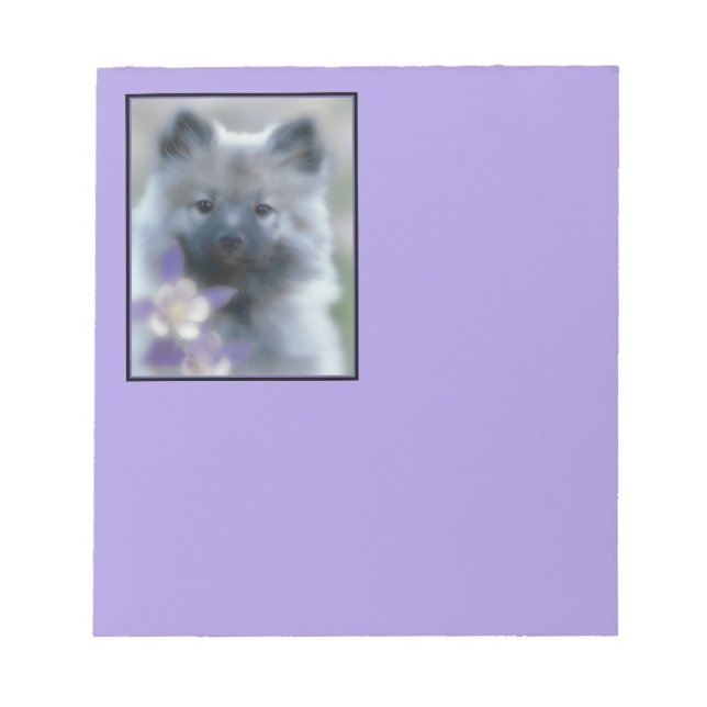 Bloc De Notas Keeshond y Columbine - Fotografía de perro (Frente)