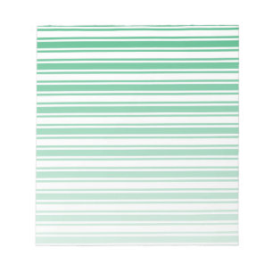 Bloc De Notas Kelly rayas de caramelo verde y blanco