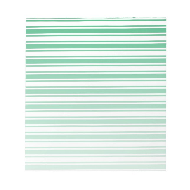 Bloc De Notas Kelly rayas de caramelo verde y blanco (Frente)