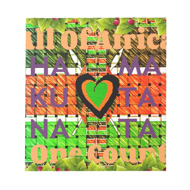 Bloc De Notas Kenia Hakuna Matata (Frente)