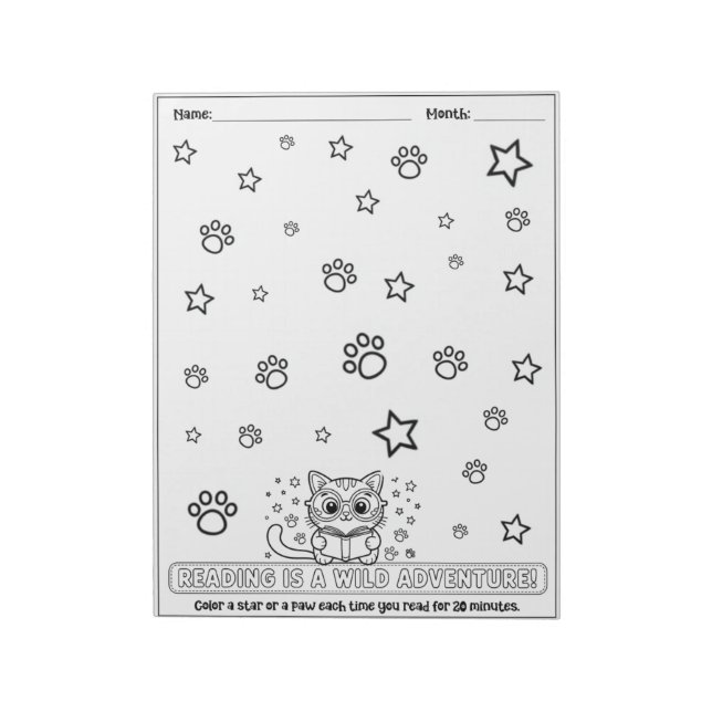 Bloc De Notas Kids Reading Log, Homeschool Reading Books (Lado Izquierdo)