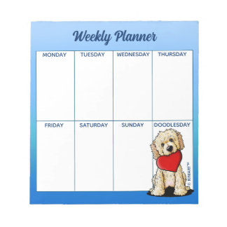Bloc De Notas KiniArt Goldendoodle Planner Notepad