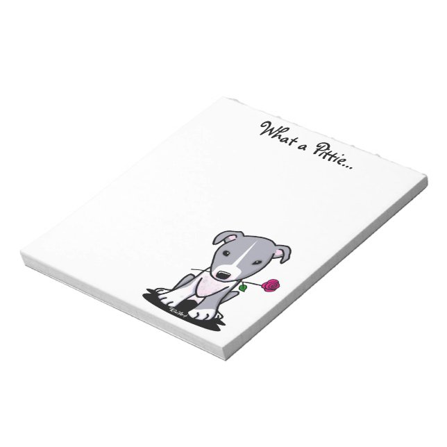 Bloc De Notas KiniArt Pitbull Notepad (Lado Izquierdo)