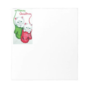 Bloc De Notas Kittens in Mittens Merry Christmas