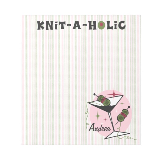Bloc De Notas Knit-A-Holic (Frente)
