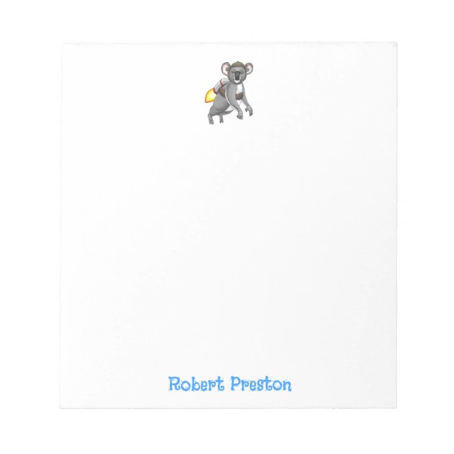 Bloc De Notas Koala Cohete (Frente)