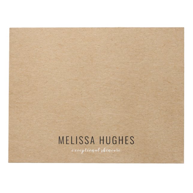 Bloc De Notas Kraft Boho ruso moderno simple (Frente)