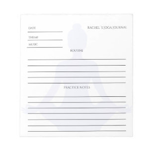 Bloc De Notas Kundenspezifischer Yoga Energie Wellness