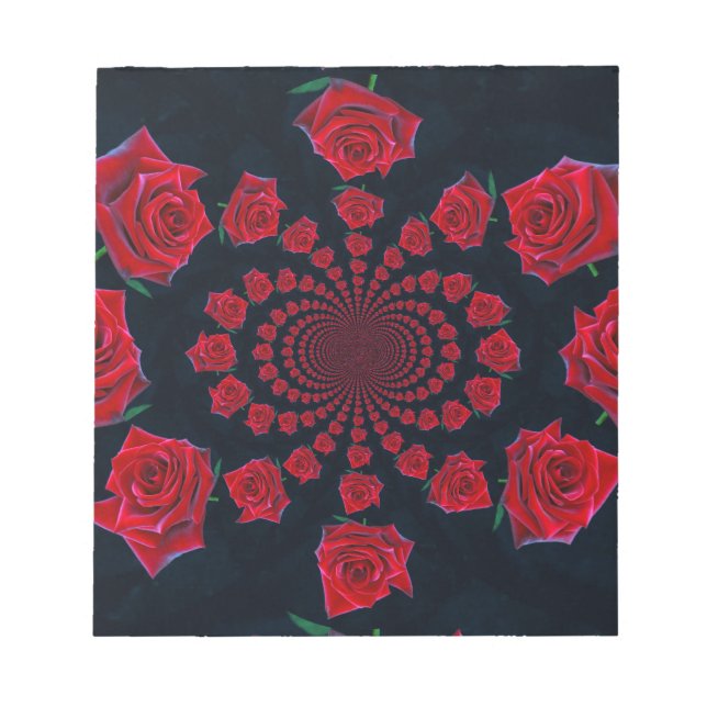 Bloc De Notas La belleza de los Rosas: la fantasía floral (Frente)