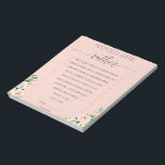 Bloc De Notas La Ducha De Novias Prefiere El Notepad<br><div class="desc">Buscando una opción económica y muy económica para tus juegos de ducha de novia? ¡Bueno, estamos aquí para ayudar! Este bloc de notas de 40 páginas es una gran manera de ahorrar dinero mientras se asegura de que todos tengan una explosión en su ducha de novia. ¡Desgarre fácilmente las sábanas...</div>