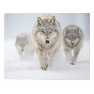 Bloc De Notas La familia de los animales lobo se deshace de la n