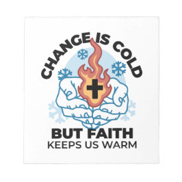 Bloc De Notas La Fe Nos Mantiene Cálidos - Aumentando El Trabajo