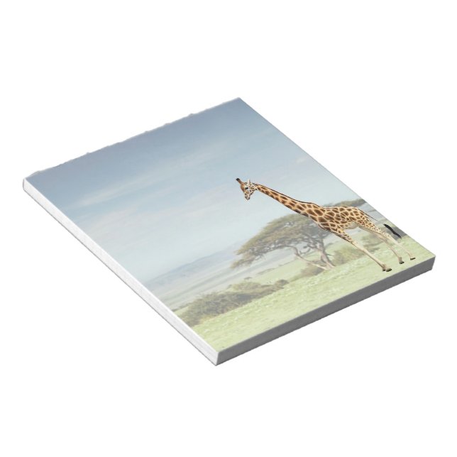 Bloc De Notas La jirafa sobre el Serengeti (Lado Derecho)