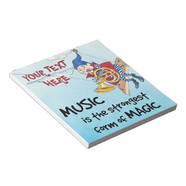Bloc De Notas La magia del personalizado musical (Lado Derecho)