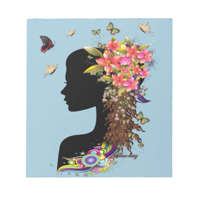 Bloc De Notas La moda de la fantasía de las damas (Frente)