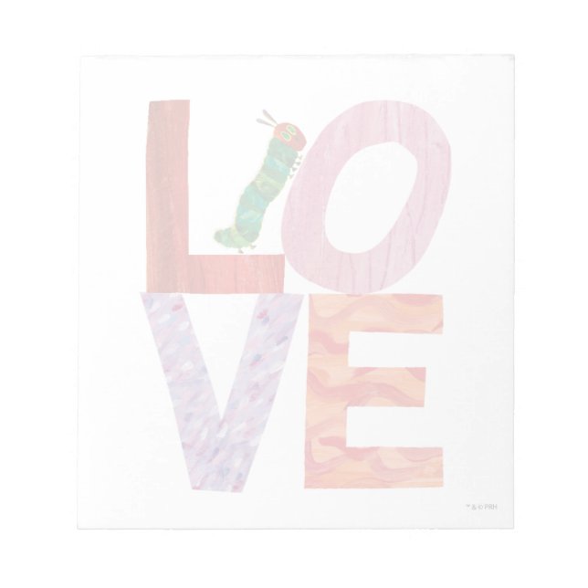 Bloc De Notas La oruga muy hambrienta | AMOR (Frente)